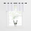 image:imageNICETOWN Kitchen Tiers Curtains for Small Window Bathroom 52 W x 30 L  Peacock Teal Blackout Thermal Insulated Grommet Curtains for Basement Short RV Camper 2 PanelsPure White