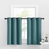 image:imageNICETOWN Kitchen Tiers Curtains for Small Window Bathroom 52 W x 30 L  Peacock Teal Blackout Thermal Insulated Grommet Curtains for Basement Short RV Camper 2 PanelsSea Teal