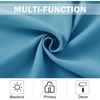 image:imageNICETOWN Kitchen Tiers Curtains for Small Window Bathroom 52 W x 30 L  Peacock Teal Blackout Thermal Insulated Grommet Curtains for Basement Short RV Camper 2 PanelsTeal Blue