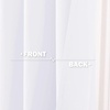 image:imageNICETOWN Kitchen Tiers Curtains for Small Window Bathroom 52 W x 30 L  Peacock Teal Blackout Thermal Insulated Grommet Curtains for Basement Short RV Camper 2 PanelsPure White