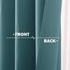 image:imageNICETOWN Kitchen Tiers Curtains for Small Window Bathroom 52 W x 30 L  Peacock Teal Blackout Thermal Insulated Grommet Curtains for Basement Short RV Camper 2 PanelsSea Teal