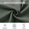 image:imageNICETOWN Kitchen Tiers Curtains for Small Window Bathroom 52 W x 30 L  Peacock Teal Blackout Thermal Insulated Grommet Curtains for Basement Short RV Camper 2 PanelsDark Mallard