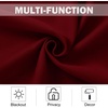 image:imageNICETOWN Kitchen Tiers Curtains for Small Window Bathroom 52 W x 30 L  Peacock Teal Blackout Thermal Insulated Grommet Curtains for Basement Short RV Camper 2 PanelsBurgundy Red
