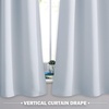 image:imageNICETOWN Kitchen Tiers Curtains for Small Window Bathroom 52 W x 30 L  Peacock Teal Blackout Thermal Insulated Grommet Curtains for Basement Short RV Camper 2 PanelsWhite