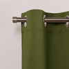 image:imageNICETOWN Kitchen Tiers Curtains for Small Window Bathroom 52 W x 30 L  Peacock Teal Blackout Thermal Insulated Grommet Curtains for Basement Short RV Camper 2 PanelsOlive Green