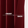 image:imageNICETOWN Kitchen Tiers Curtains for Small Window Bathroom 52 W x 30 L  Peacock Teal Blackout Thermal Insulated Grommet Curtains for Basement Short RV Camper 2 PanelsBurgundy Red