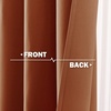 image:imageNICETOWN Kitchen Tiers Curtains for Small Window Bathroom 52 W x 30 L  Peacock Teal Blackout Thermal Insulated Grommet Curtains for Basement Short RV Camper 2 PanelsBurnt Orange