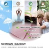 image:imageNICETOWN Kitchen Tiers Curtains for Small Window Bathroom 52 W x 30 L  Peacock Teal Blackout Thermal Insulated Grommet Curtains for Basement Short RV Camper 2 PanelsBaby Pink