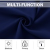 image:imageNICETOWN Kitchen Tiers Curtains for Small Window Bathroom 52 W x 30 L  Peacock Teal Blackout Thermal Insulated Grommet Curtains for Basement Short RV Camper 2 PanelsNavy Blue