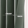 image:imageNICETOWN Kitchen Tiers Curtains for Small Window Bathroom 52 W x 30 L  Peacock Teal Blackout Thermal Insulated Grommet Curtains for Basement Short RV Camper 2 PanelsDark Mallard