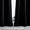image:imageNICETOWN Kitchen Tiers Curtains for Small Window Bathroom 52 W x 30 L  Peacock Teal Blackout Thermal Insulated Grommet Curtains for Basement Short RV Camper 2 PanelsBlack
