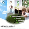 image:imageNICETOWN Kitchen Tiers Curtains for Small Window Bathroom 52 W x 30 L  Peacock Teal Blackout Thermal Insulated Grommet Curtains for Basement Short RV Camper 2 PanelsOlive Green
