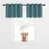 image:imageNICETOWN Kitchen Tiers Curtains for Small Window Bathroom 52 W x 30 L  Peacock Teal Blackout Thermal Insulated Grommet Curtains for Basement Short RV Camper 2 PanelsSea Teal
