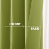 image:imageNICETOWN Kitchen Tiers Curtains for Small Window Bathroom 52 W x 30 L  Peacock Teal Blackout Thermal Insulated Grommet Curtains for Basement Short RV Camper 2 PanelsFresh Green