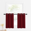 image:imageNICETOWN Kitchen Tiers Curtains for Small Window Bathroom 52 W x 30 L  Peacock Teal Blackout Thermal Insulated Grommet Curtains for Basement Short RV Camper 2 PanelsBurgundy Red
