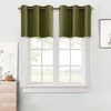 image:imageNICETOWN Kitchen Tiers Curtains for Small Window Bathroom 52 W x 30 L  Peacock Teal Blackout Thermal Insulated Grommet Curtains for Basement Short RV Camper 2 PanelsOlive Green