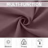 image:imageNICETOWN Kitchen Tiers Curtains for Small Window Bathroom 52 W x 30 L  Peacock Teal Blackout Thermal Insulated Grommet Curtains for Basement Short RV Camper 2 PanelsDry Rose