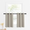 image:imageNICETOWN Kitchen Tiers Curtains for Small Window Bathroom 52 W x 30 L  Peacock Teal Blackout Thermal Insulated Grommet Curtains for Basement Short RV Camper 2 PanelsNatural