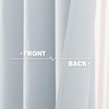 image:imageNICETOWN Kitchen Tiers Curtains for Small Window Bathroom 52 W x 30 L  Peacock Teal Blackout Thermal Insulated Grommet Curtains for Basement Short RV Camper 2 PanelsGreyish White