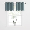image:imageNICETOWN Kitchen Tiers Curtains for Small Window Bathroom 52 W x 30 L  Peacock Teal Blackout Thermal Insulated Grommet Curtains for Basement Short RV Camper 2 PanelsGreyish Blue