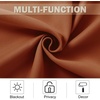 image:imageNICETOWN Kitchen Tiers Curtains for Small Window Bathroom 52 W x 30 L  Peacock Teal Blackout Thermal Insulated Grommet Curtains for Basement Short RV Camper 2 PanelsBurnt Orange