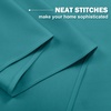 image:imageNICETOWN Kitchen Tiers Curtains for Small Window Bathroom 52 W x 30 L  Peacock Teal Blackout Thermal Insulated Grommet Curtains for Basement Short RV Camper 2 PanelsPeacock Teal