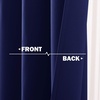 image:imageNICETOWN Kitchen Tiers Curtains for Small Window Bathroom 52 W x 30 L  Peacock Teal Blackout Thermal Insulated Grommet Curtains for Basement Short RV Camper 2 PanelsNavy Blue