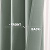 image:imageNICETOWN Kitchen Tiers Curtains for Small Window Bathroom 52 W x 30 L  Peacock Teal Blackout Thermal Insulated Grommet Curtains for Basement Short RV Camper 2 PanelsGreyish Green