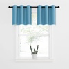image:imageNICETOWN Kitchen Tiers Curtains for Small Window Bathroom 52 W x 30 L  Peacock Teal Blackout Thermal Insulated Grommet Curtains for Basement Short RV Camper 2 PanelsTeal Blue