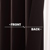 image:imageNICETOWN Kitchen Tiers Curtains for Small Window Bathroom 52 W x 30 L  Peacock Teal Blackout Thermal Insulated Grommet Curtains for Basement Short RV Camper 2 PanelsToffee Brown