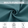 image:imageNICETOWN Kitchen Tiers Curtains for Small Window Bathroom 52 W x 30 L  Peacock Teal Blackout Thermal Insulated Grommet Curtains for Basement Short RV Camper 2 PanelsSea Teal