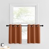 image:imageNICETOWN Kitchen Tiers Curtains for Small Window Bathroom 52 W x 30 L  Peacock Teal Blackout Thermal Insulated Grommet Curtains for Basement Short RV Camper 2 PanelsBurnt Orange
