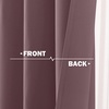 image:imageNICETOWN Kitchen Tiers Curtains for Small Window Bathroom 52 W x 30 L  Peacock Teal Blackout Thermal Insulated Grommet Curtains for Basement Short RV Camper 2 PanelsDry Rose