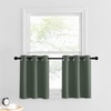 image:imageNICETOWN Kitchen Tiers Curtains for Small Window Bathroom 52 W x 30 L  Peacock Teal Blackout Thermal Insulated Grommet Curtains for Basement Short RV Camper 2 PanelsDark Mallard