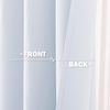 image:imageNICETOWN Kitchen Tiers Curtains for Small Window Bathroom 52 W x 30 L  Peacock Teal Blackout Thermal Insulated Grommet Curtains for Basement Short RV Camper 2 PanelsGreyish White