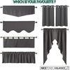 image:imageNICETOWN Kitchen Tiers Curtains for Small Window Bathroom 52 W x 30 L  Peacock Teal Blackout Thermal Insulated Grommet Curtains for Basement Short RV Camper 2 PanelsFresh Green