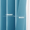 image:imageNICETOWN Kitchen Tiers Curtains for Small Window Bathroom 52 W x 30 L  Peacock Teal Blackout Thermal Insulated Grommet Curtains for Basement Short RV Camper 2 PanelsTeal Blue