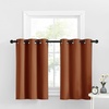 image:imageNICETOWN Kitchen Tiers Curtains for Small Window Bathroom 52 W x 30 L  Peacock Teal Blackout Thermal Insulated Grommet Curtains for Basement Short RV Camper 2 PanelsBurnt Orange