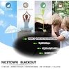image:imageNICETOWN Kitchen Tiers Curtains for Small Window Bathroom 52 W x 30 L  Peacock Teal Blackout Thermal Insulated Grommet Curtains for Basement Short RV Camper 2 PanelsBlack