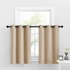 image:imageNICETOWN Kitchen Tiers Curtains for Small Window Bathroom 52 W x 30 L  Peacock Teal Blackout Thermal Insulated Grommet Curtains for Basement Short RV Camper 2 PanelsBiscotti Beige