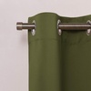 image:imageNICETOWN Kitchen Tiers Curtains for Small Window Bathroom 52 W x 30 L  Peacock Teal Blackout Thermal Insulated Grommet Curtains for Basement Short RV Camper 2 PanelsOlive Green