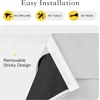 image:imageNICETOWN Lockdown Shade Classroom Curtains Privacy Small Window Curtains 8 x 36 Inch Long French Front Door Shades Tie Up Shades Window Coverings 1 Panel Olive GreenGreyish White