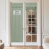image:imageNICETOWN Lockdown Shade Classroom Curtains Privacy Small Window Curtains 8 x 36 Inch Long French Front Door Shades Tie Up Shades Window Coverings 1 Panel Olive GreenSage Green