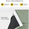 image:imageNICETOWN Lockdown Shade Classroom Curtains Privacy Small Window Curtains 8 x 36 Inch Long French Front Door Shades Tie Up Shades Window Coverings 1 Panel Olive GreenSage Green