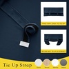 image:imageNICETOWN Lockdown Shade Classroom Curtains Privacy Small Window Curtains 8 x 36 Inch Long French Front Door Shades Tie Up Shades Window Coverings 1 Panel Olive GreenNavy