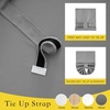 image:imageNICETOWN Lockdown Shade Classroom Curtains Privacy Small Window Curtains 8 x 36 Inch Long French Front Door Shades Tie Up Shades Window Coverings 1 Panel Olive GreenLight Grey