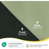 image:imageNICETOWN Lockdown Shade Classroom Curtains Privacy Small Window Curtains 8 x 36 Inch Long French Front Door Shades Tie Up Shades Window Coverings 1 Panel Olive GreenOlive Green
