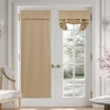 image:imageNICETOWN Lockdown Shade Classroom Curtains Privacy Small Window Curtains 8 x 36 Inch Long French Front Door Shades Tie Up Shades Window Coverings 1 Panel Olive GreenBiscotti Beige