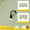 image:imageNICETOWN Lockdown Shade Classroom Curtains Privacy Small Window Curtains 8 x 36 Inch Long French Front Door Shades Tie Up Shades Window Coverings 1 Panel Olive GreenLight Green