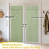 image:imageNICETOWN Lockdown Shade Classroom Curtains Privacy Small Window Curtains 8 x 36 Inch Long French Front Door Shades Tie Up Shades Window Coverings 1 Panel Olive GreenOlive Green